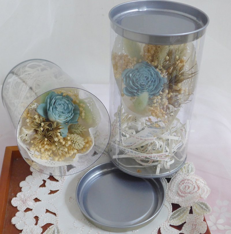 Ocean Style Wenqing Canned Wedding Bouquet Everlasting Dried Flower Graduation Appreciation Gift Birthday Graduation Gift - Dried Flowers & Bouquets - Plants & Flowers Blue