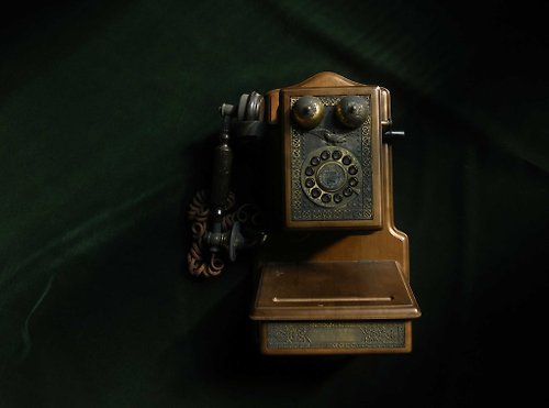 老時光OLD-TIME Vintage & Classic & Deco 【老時光 OLD-TIME】早期台灣製歐式風格壁掛電話機