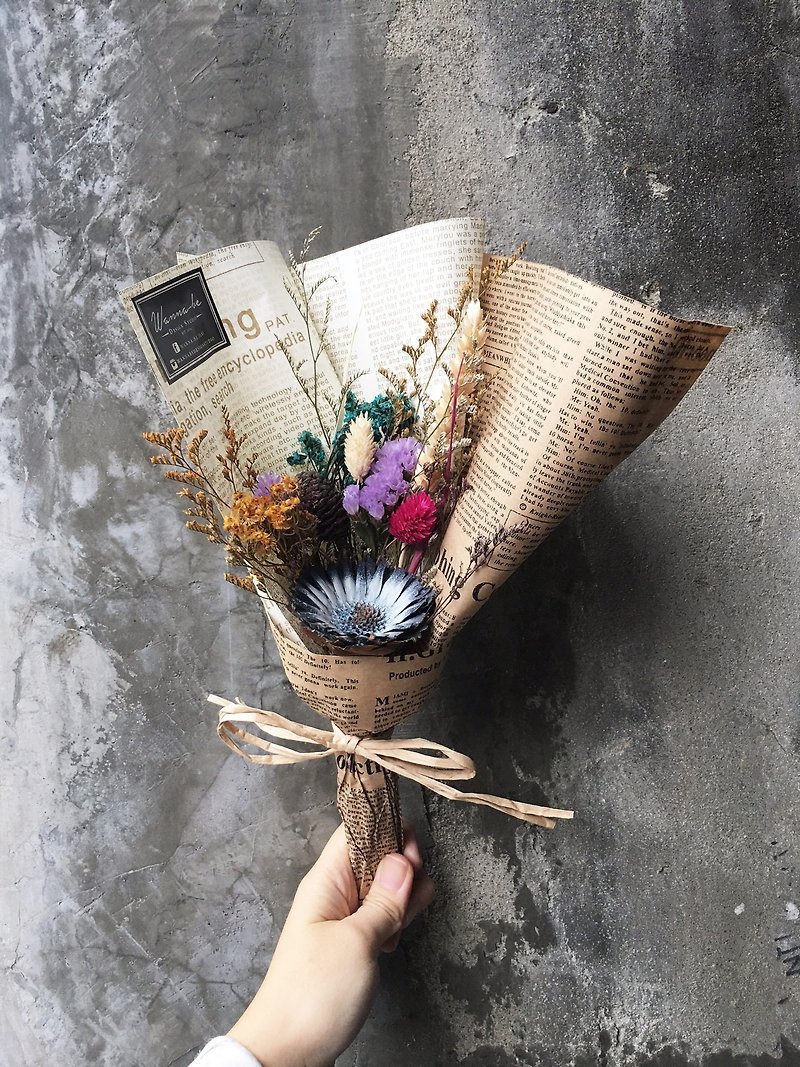 "Wannabe" dried bouquets ~ Wenqing sense of graduation gift table furnishings desk furnishings eternal flower gift room layout floral wedding wedding arrangement bunny dry bouquet MIT gift guest materialization wedding small things Valentine' - Plants - Plants & Flowers Multicolor