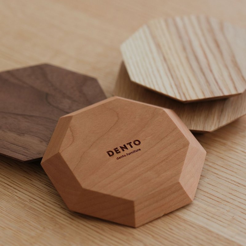 FAVORMADE | Octa Coaster x2 / Original wooden coaster (octagonal/set of 2) - ที่รองแก้ว - ไม้ 