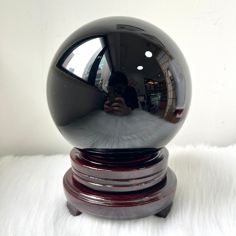 黑曜石球 | 水晶 | 水晶球 | 水晶擺件 - 擺飾/家飾品 - 水晶 黑色