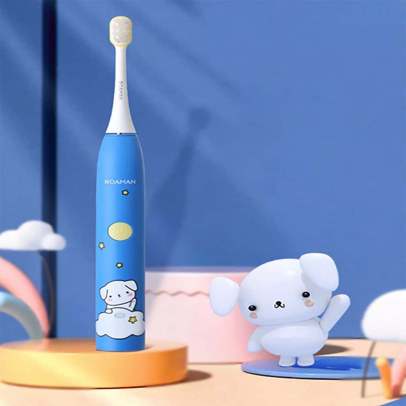 [Free Shipping] Children's Electric Toothbrush 6-12 Years Old Soft Hair Rechargeable Cloud Brush ROAMAN/Roman - Other Furniture - Other Materials Multicolor