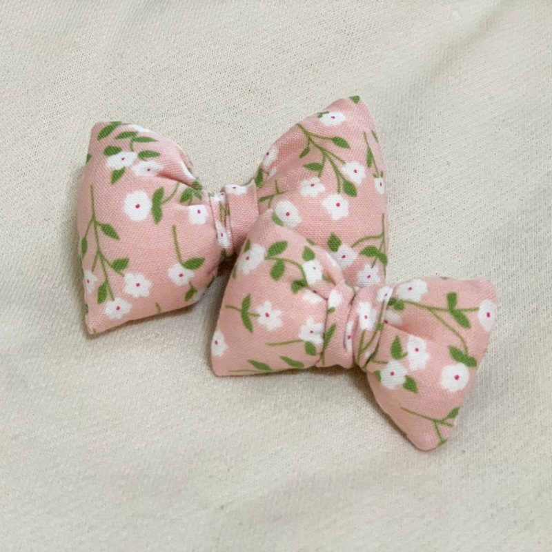 Hanju's wool. Pink Tsundere Bow Hair Accessories Hairpin Children's Hair Accessories Hair Tie - เครื่องประดับ - ผ้าฝ้าย/ผ้าลินิน หลากหลายสี