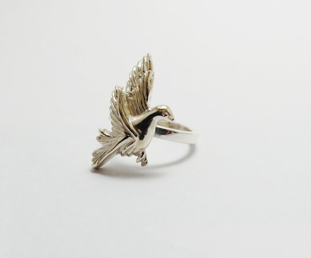 zo.craft Peace Dove Ring/925 Sterling Silver - Shop zocraft