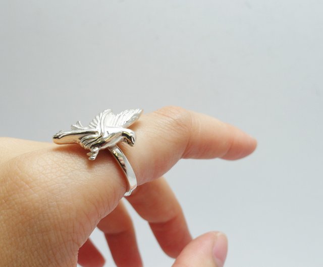 zo.craft Peace Dove Ring/925 Sterling Silver - Shop zocraft