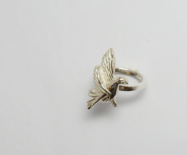 zo.craft Peace Dove Ring/925 Sterling Silver - Shop zocraft