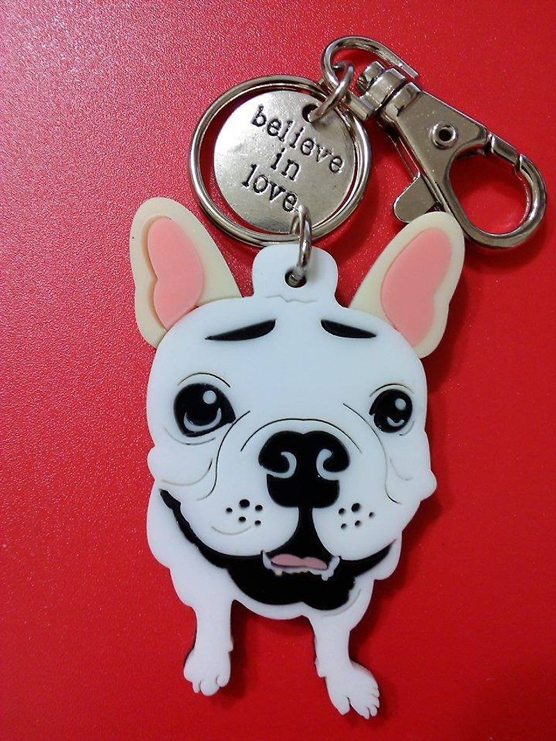 Lectra duck dog ♣ ♣ color (custom) Exclusive Boutique key ring / necklace [articles] law bucket - ปลอกคอ - อะคริลิค 