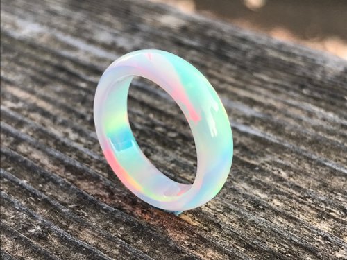 Hybrid Opal Ring Saiun - Shop hybrid-opal-art General Rings - Pinkoi