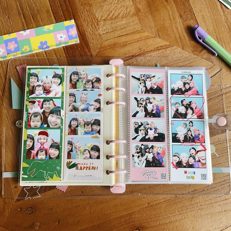 Six-hole loose-leaf photo inner bag | Special for four-grid strips of life (10 packs) - Photo Albums & Books - Plastic Transparent
