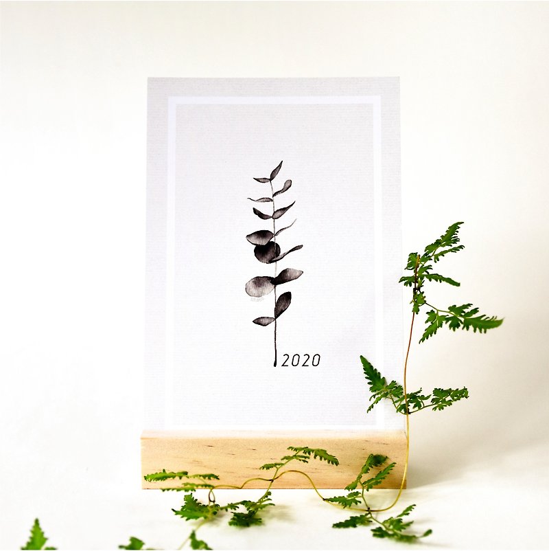 2020 Leaf Theme Deck Calendar, Holiday gift, 2020 Calendar with Stand - Calendars - Paper Gray