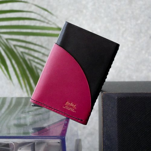 KeBeL Leather 【可客製顏色】自動彈出 ! RFID 防盜鋁合金皮革卡片盒