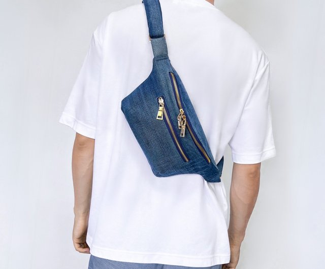 Belt bag-100% upcycled from jeans - Shop YL style-sustainable fashion  Messenger Bags & Sling Bags - Pinkoi