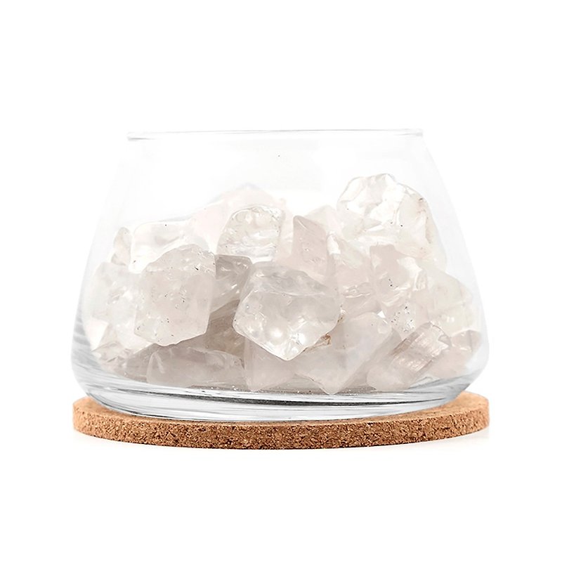 White Crystal Raw Crystal Cup - Other - Crystal Multicolor