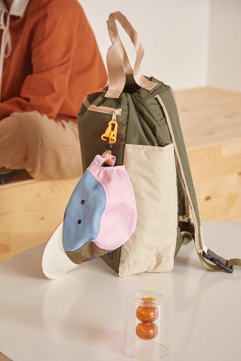 ไนลอน กระเป๋าเป้สะพายหลัง สีกากี - japfac Baggy bag Olive Two tone