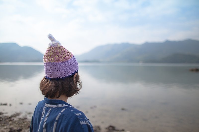 parfait_ice cream crochet hat. limited edition - หมวก - ขนแกะ สึชมพู