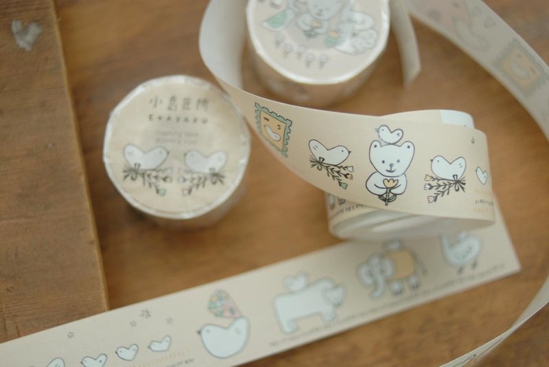 Kojima Takumi Paper Tape - Little Birds Have Love - Washi Tape - Paper 