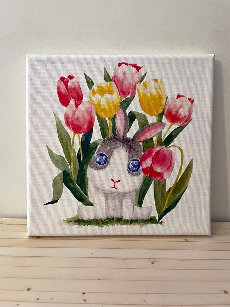 鬱金香tulip 兔 /佈置/複製畫/壁貼/擺飾/家居佈置 - 壁貼/牆壁裝飾 - 防水材質 
