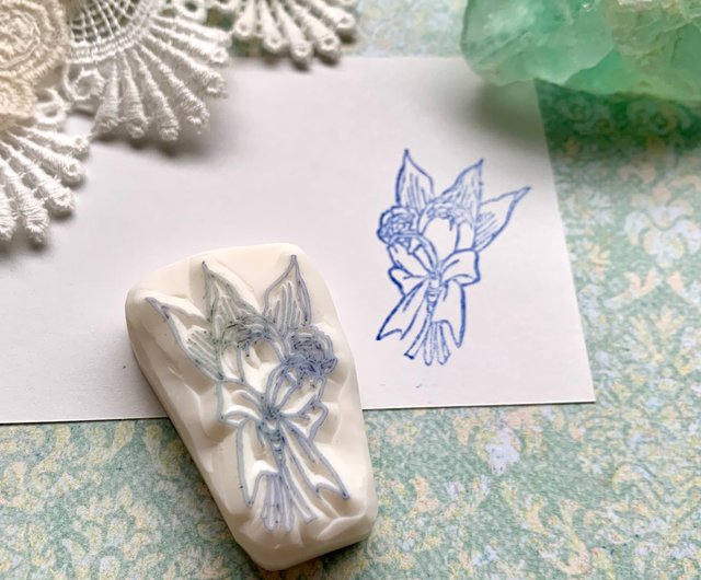 消しゴムはんこ ☆チューリップ☆ （消しゴムはんこNo.399 ちび