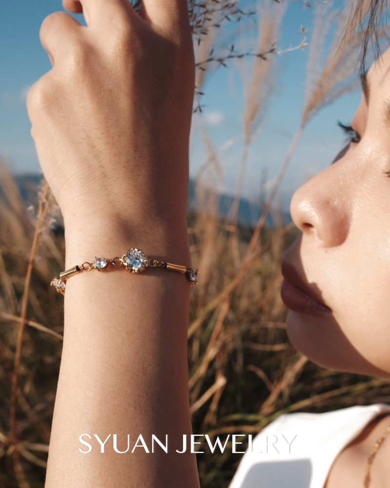 SYUAN JEWELRY|Jingle—18K Stone plated bracelet - Bracelets - Other Metals 