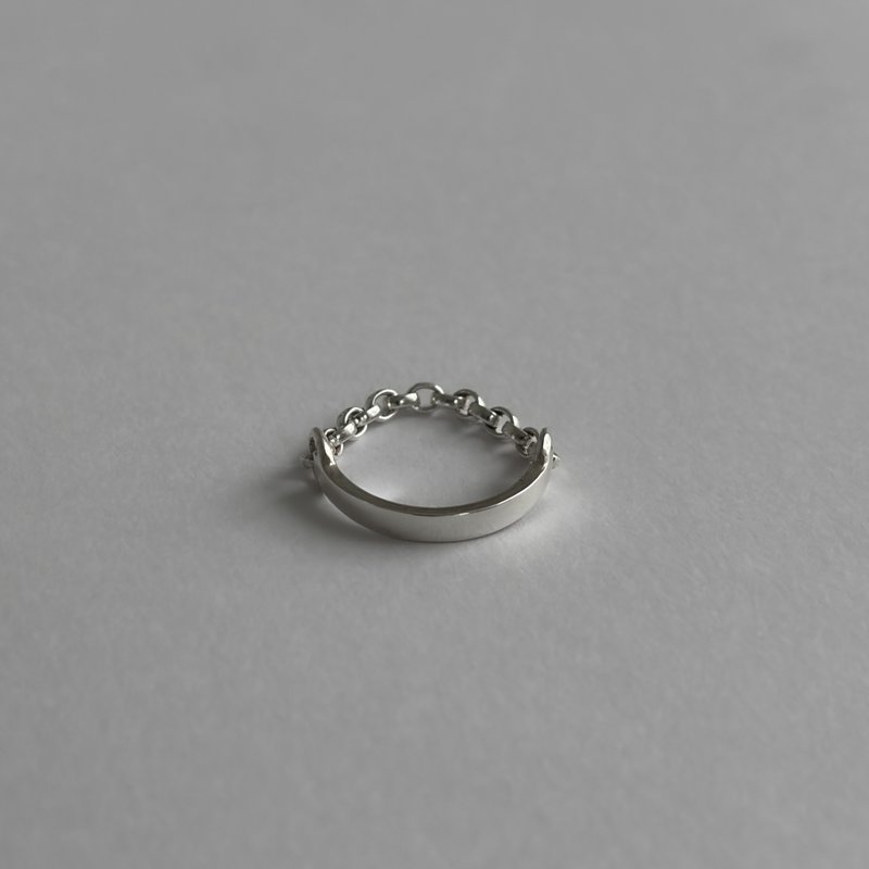 ring silver925 chain ring01 - แหวนทั่วไป - โลหะ 