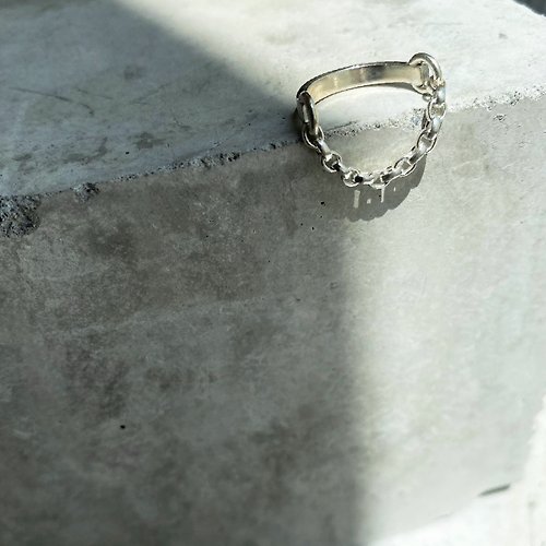 lisoo-jewelry 戒指 925純銀 chain ring01
