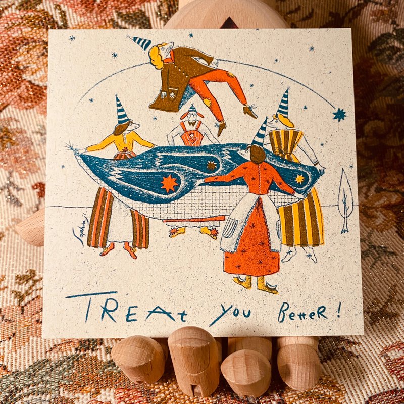 Treat you better | Riso 卡片 - 卡片/明信片 - 紙 紅色