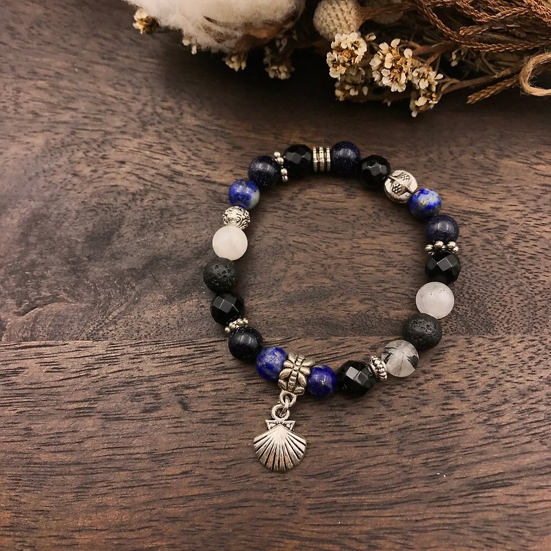 Song of the Sea | Lapis Blue Stone Natural Stone Bracelet - Bracelets - Gemstone Blue