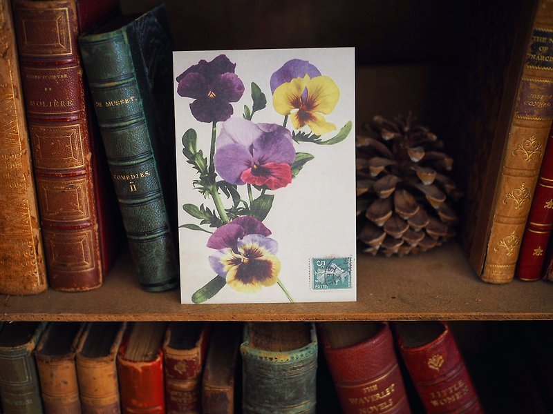 French Centennial Flower Reissue Postcard Type D - การ์ด/โปสการ์ด - กระดาษ หลากหลายสี