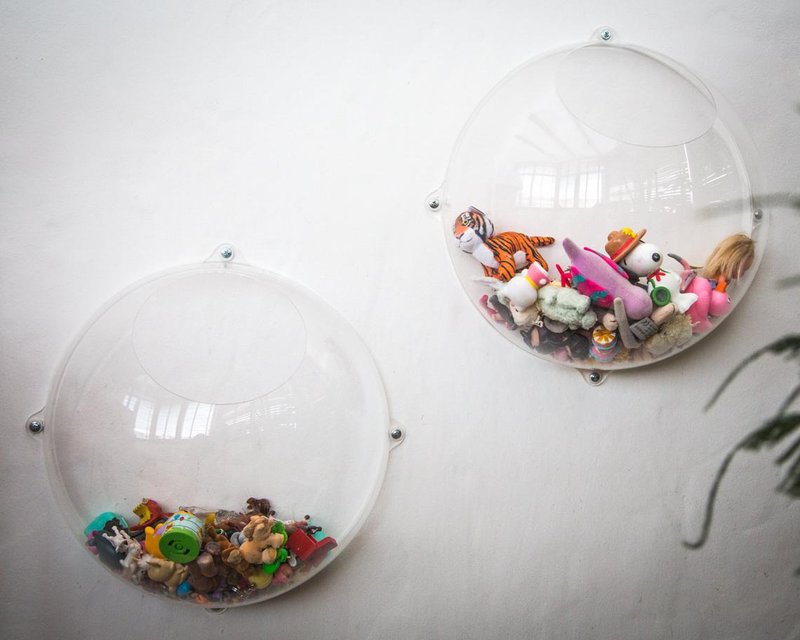 Hanging Storage Display - Acrylic Wall Organizer // FREE SHIPPING WORLDWIDE // - 壁貼/牆壁裝飾 - 壓克力 透明