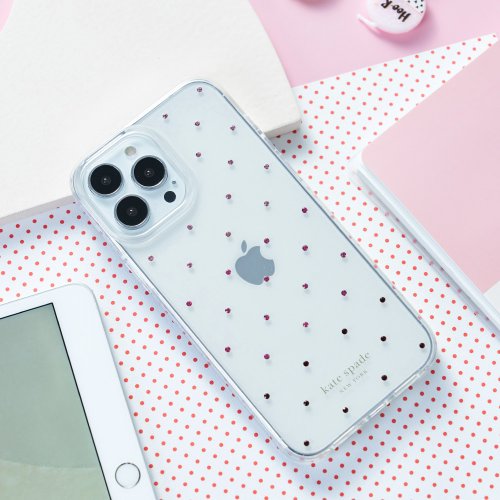 COACH • kate spade 數位精品 送贈品【kate spade】iPhone 13 系列 / 16e 精品手機殼 粉鑽