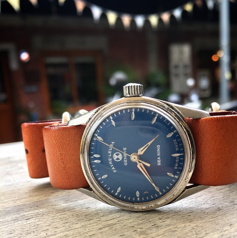 Favre-Leuba Watches域峰錶/古董錶 手上鍊機械錶 - 對錶/情侶錶 - 其他金屬 藍色