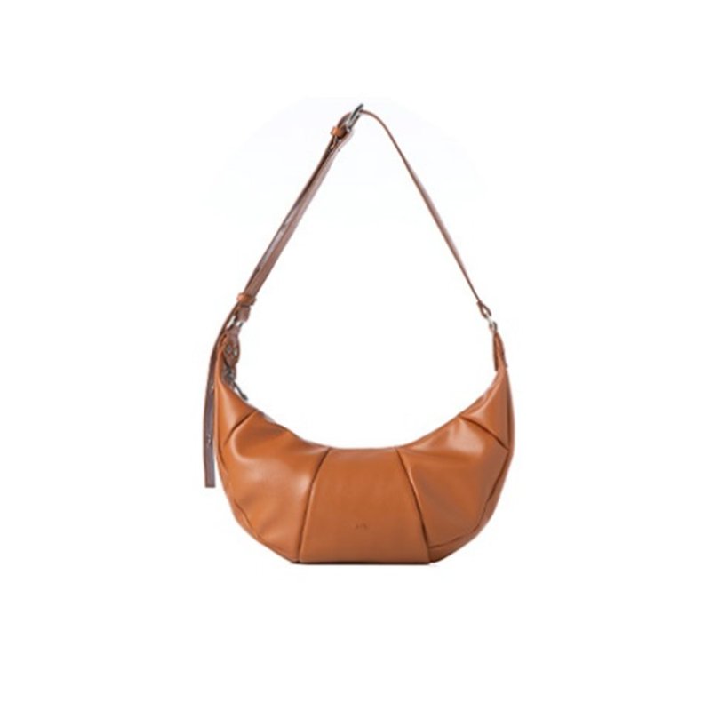 Jolly made in Korea | ZOEY BAG | Brown | Shoulder Handbag - กระเป๋าแมสเซนเจอร์ - หนังเทียม สีส้ม