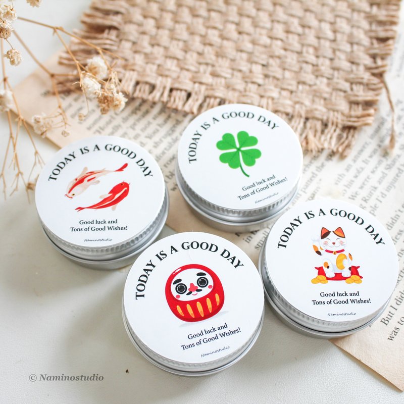 Scented candle, 15 g. New year gift, giveaway - 香氛蠟燭/燭台 - 其他材質 白色