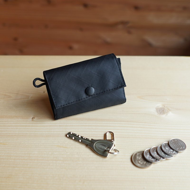 Black Mini Hiker Wallet / Mountaineering / Outdoor / Waterproof / Ultra-lightweight / Mini Wallet / Slowhike / HW-03 - Wallets - Eco-Friendly Materials Black