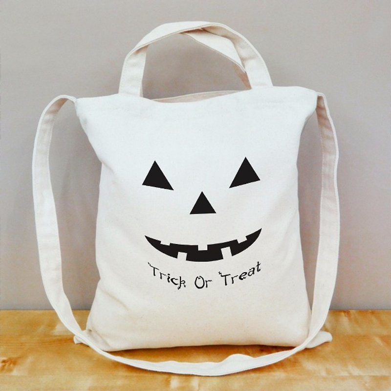 Halloween Trick or Treat Straight Canvas - กระเป๋าแมสเซนเจอร์ - ผ้าฝ้าย/ผ้าลินิน 