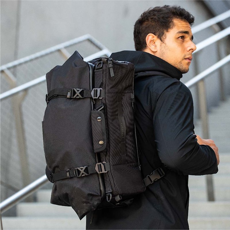 X-CASE－Large-capacity three-purpose bag - Backpacks - Nylon Black