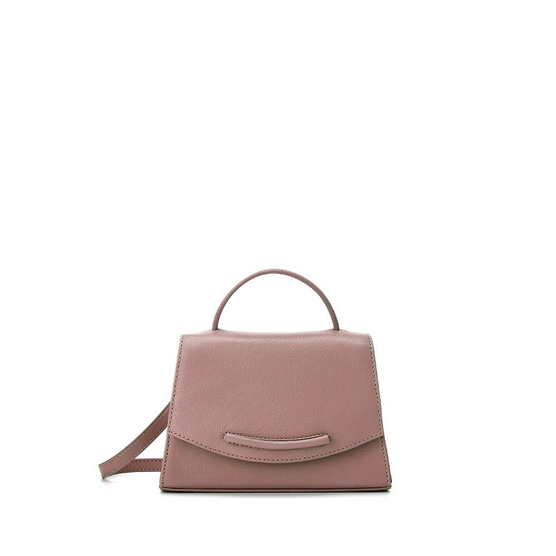 Emy S Dual-purpose Crossbody Bag 2022 Edition - Tau Pink - กระเป๋าแมสเซนเจอร์ - หนังแท้ สึชมพู