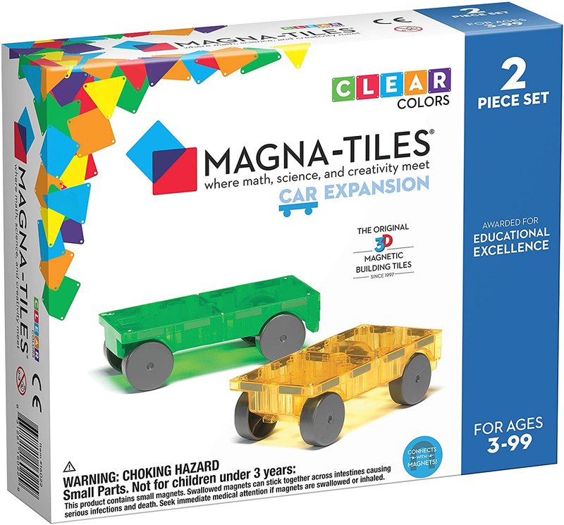 Magna-Tiles 磁力積木-汔車補充套組(2入) - 寶寶/兒童玩具/玩偶 - 其他材質 