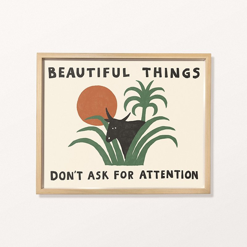 Beautiful Things 美麗的事物 - 印刷畫/海報 - 掛牆畫/海報 - 紙 綠色