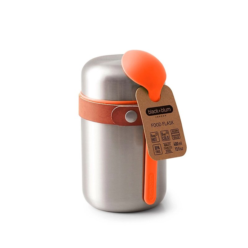 British BLACK+BLUM Exclusive Smoldering Can 400ml Passion Orange - Lunch Boxes - Stainless Steel Orange