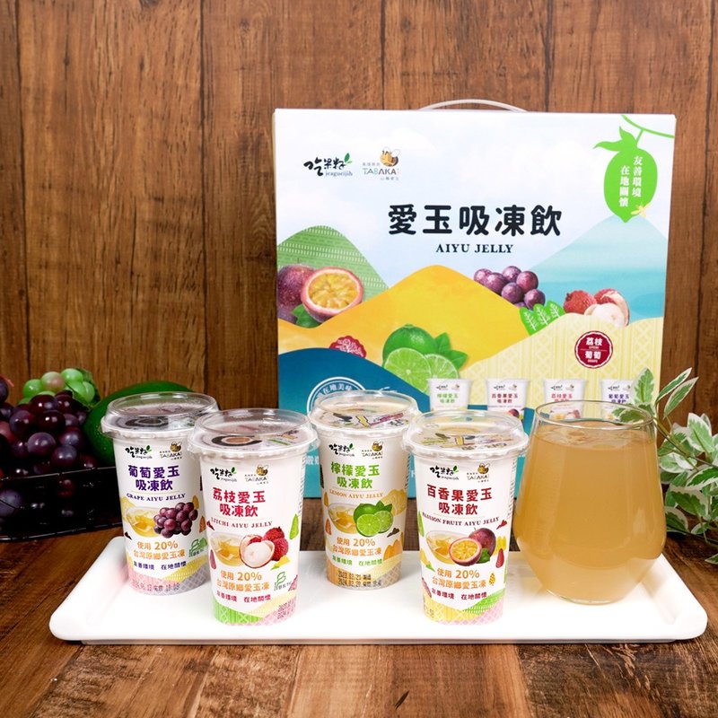 [Eating Fruit Seeds] Aiyu Frozen Drink Gift Box (220g x 6 pieces) - Panna Cotta & Pudding - Other Materials Multicolor