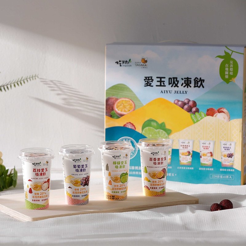 【食べるフルーツの種】愛優 フローズンドリンク ギフトボックス(220g×6個) - プリン・パンナコッタ - その他の素材 多色