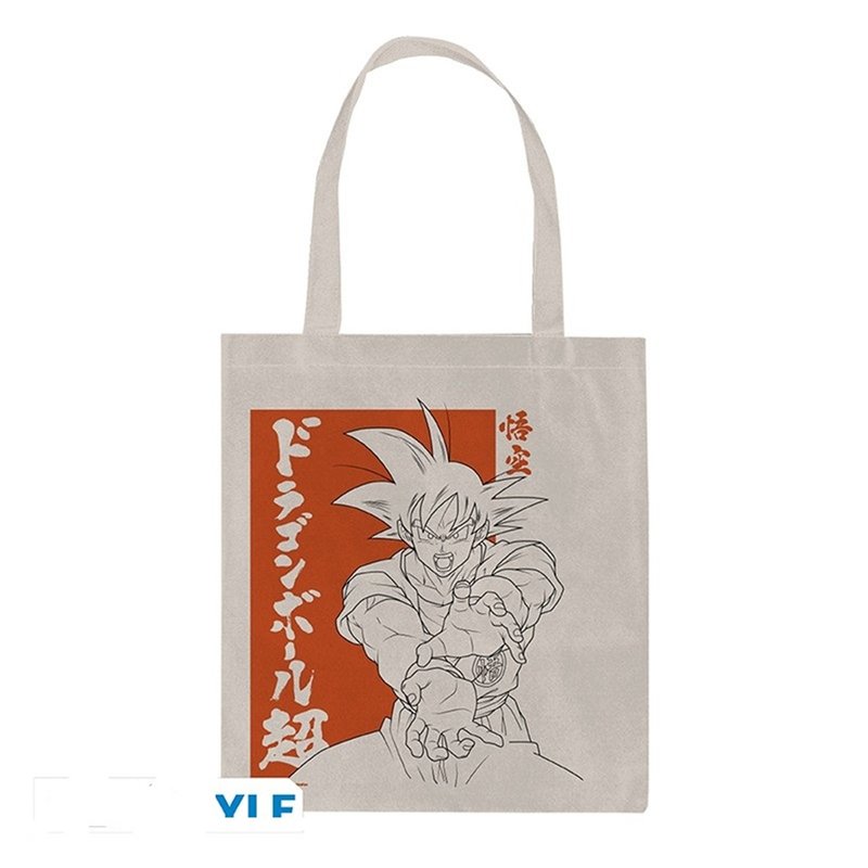 【七龍珠】龍珠超 孫悟空托特包/DRAGONBALL SUPER - 手提包/手提袋 - 棉．麻 多色