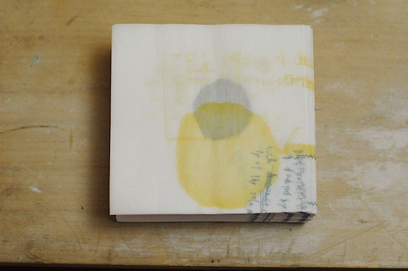 Classiky x Craft Log's Paper Napkin【Graffiti A / White (45241-01)】 - ผ้ารองโต๊ะ/ของตกแต่ง - กระดาษ ขาว