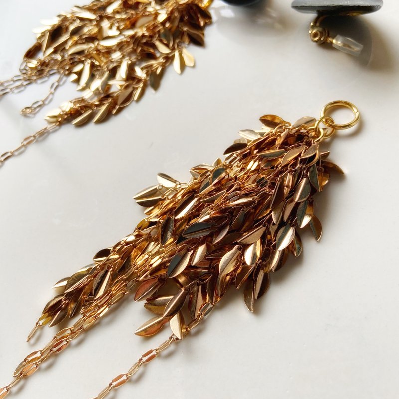 Galaxy 2way earrings /floating/ Interchangeable - ピアス・イヤリング - 金属 ブラック