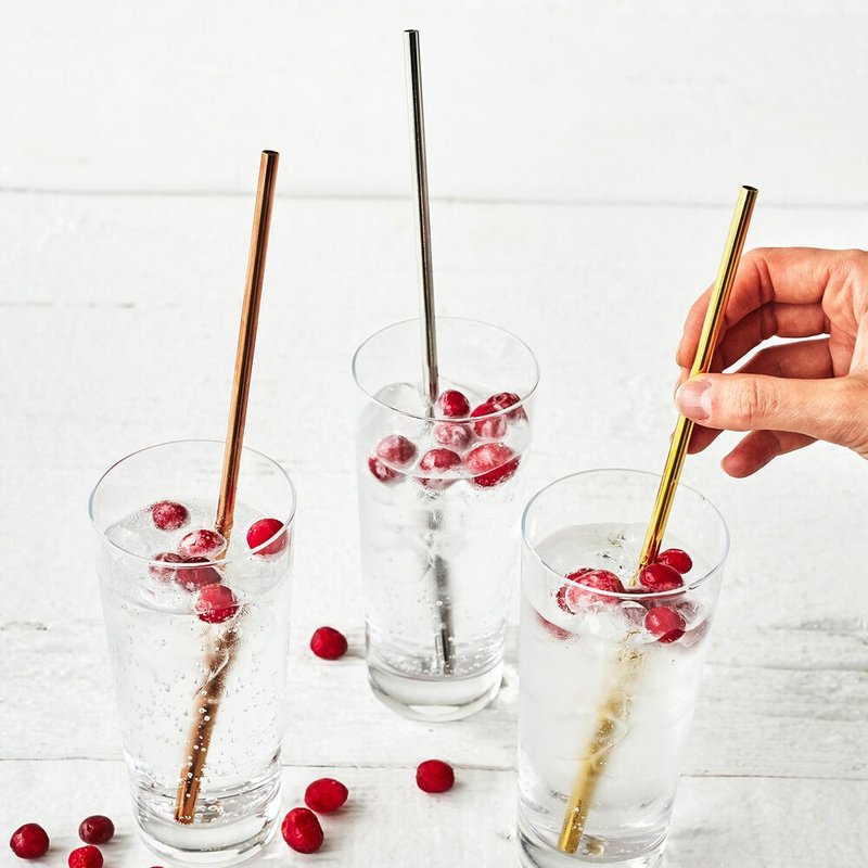 W&P Porter Straw - Reusable Straws - Stainless Steel Gold