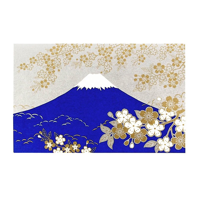 紙 卡片/明信片 多色 - 燙金櫻花富士山高級和紙【Hallmark-卡片 經典和風/多用途】