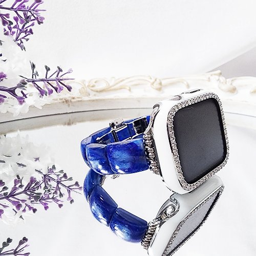 LINFINITY大千設計無限創藝 頂級 藍晶石 靈性 Apple Watch 智慧手錶 Android 寶石 錶帶 單品