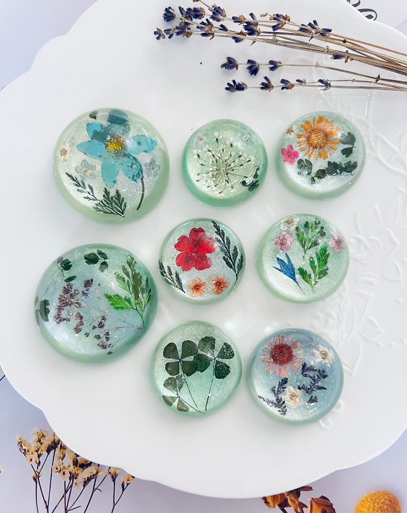 [Green Handmade] Garden Fragrance Crystal Amino Acid Gemstone Soap|Gift|Gift|Gift|Handmade Soap - สบู่ - วัสดุอื่นๆ 