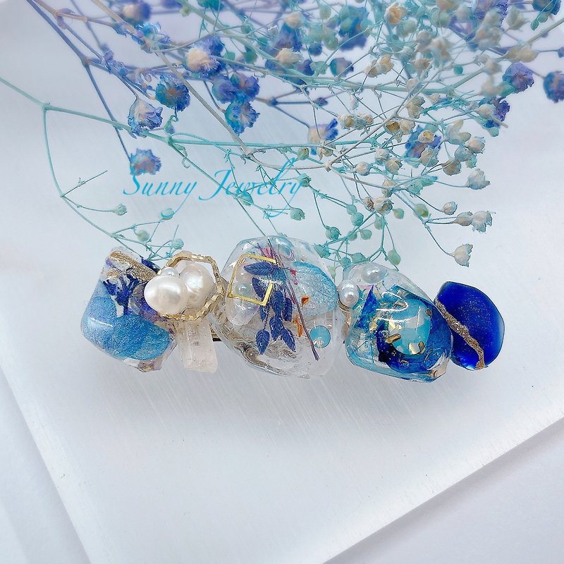 Sunny Jewelry Autumn/Winter Blue Ore Hair Clip